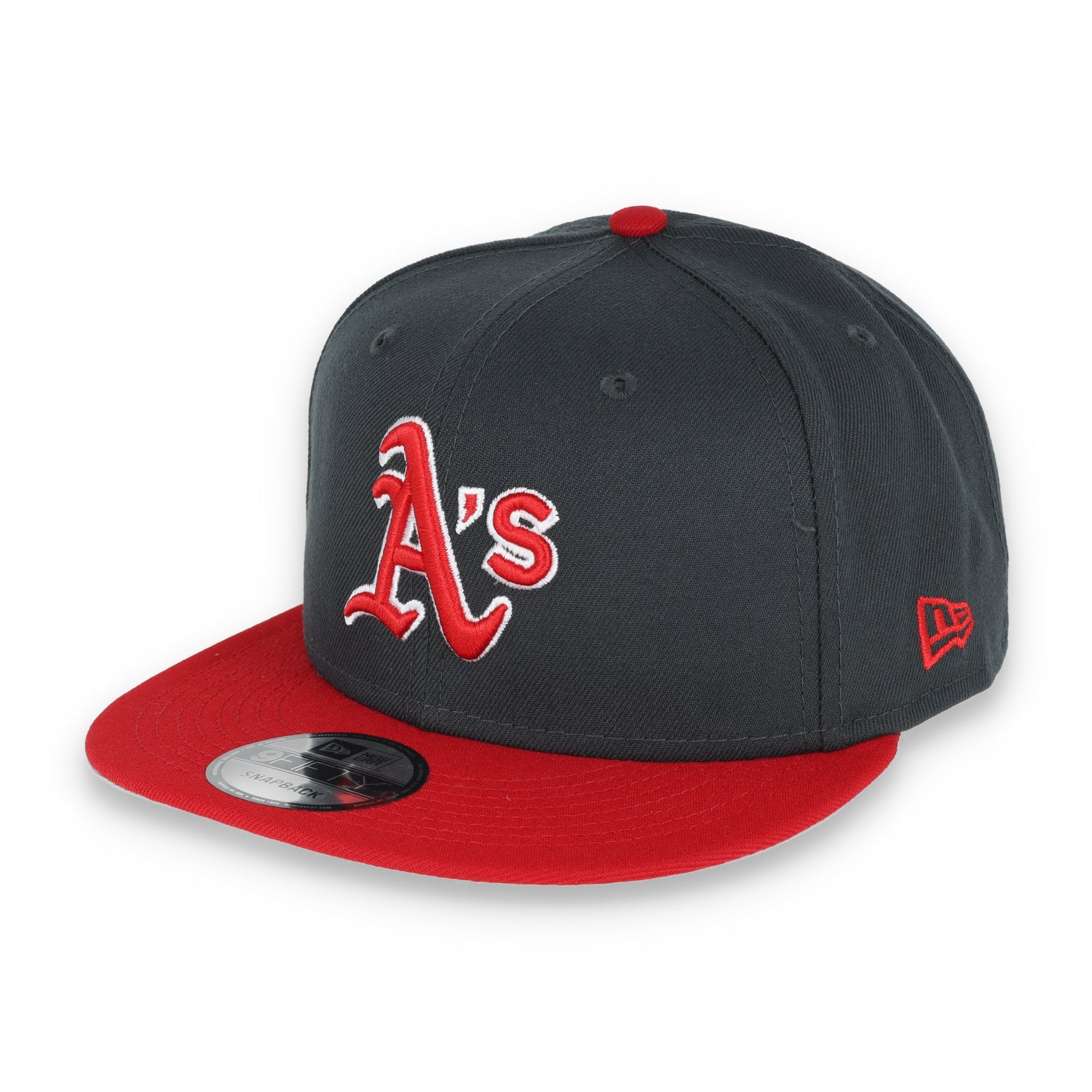 New Era Oakland Athletics 2-Tone Color Pack 9FIFTY Snapback Hat - Grey/Scarlet