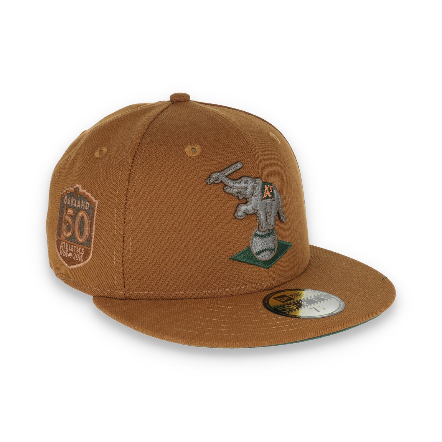 New Era Oakland Athletics 50th Anniversary Patch 59FIFTY Fitted-Peanut/DK Green