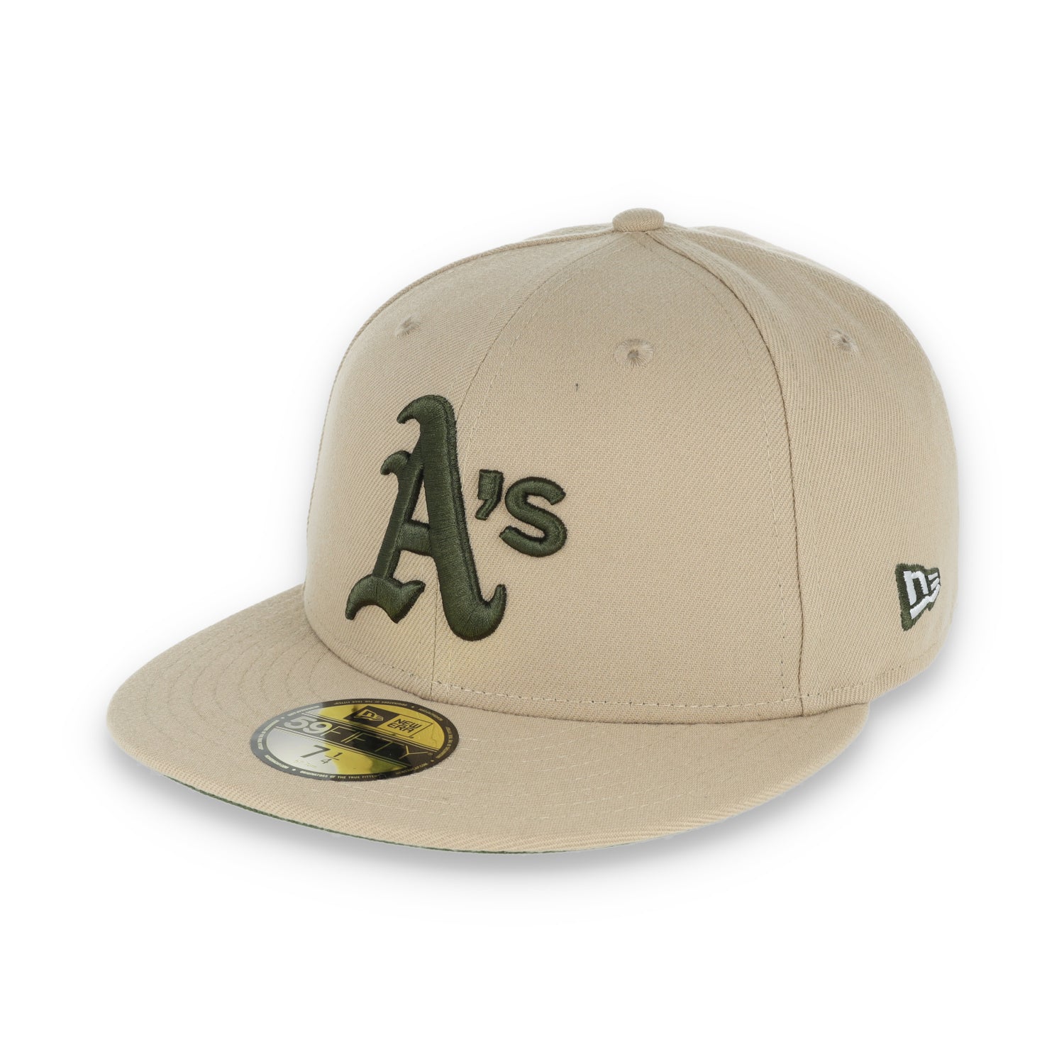 New Era Oakland Athletics 1989 World Series Patch 59FIFTY Fitted-Camel/Rifle