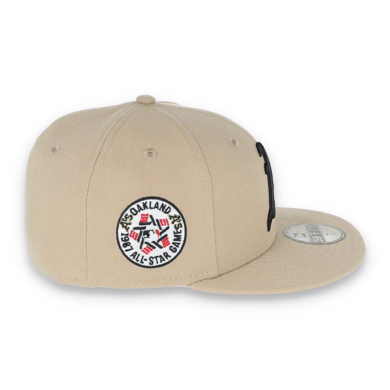 New Era Oakland Athletics 1987 All Star Patch 59FIFTY Fitted-Tan/Black