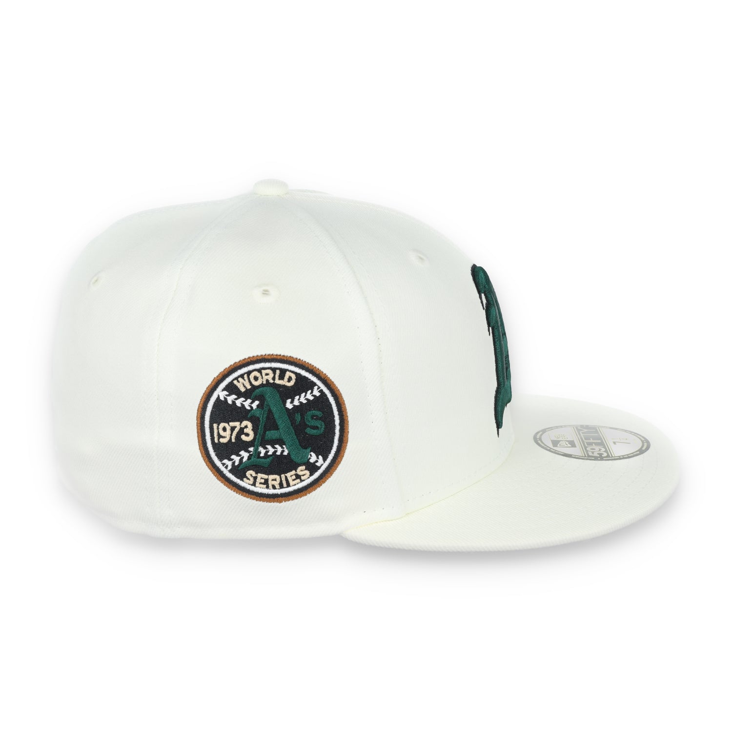 New Era Oakland Athletics 1973 World Series Patch 59FIFTY Fitted-Chrome