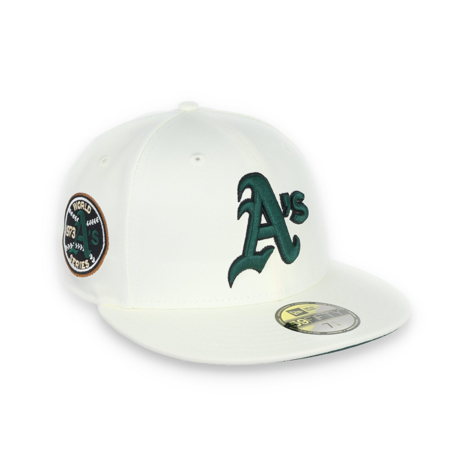 New Era Oakland Athletics 1973 World Series Patch 59FIFTY Fitted-Chrome