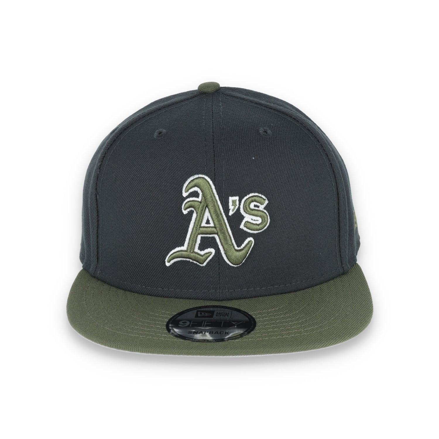 New Era Oakland Athletics 2-Tone Color Pack 9FIFTY Snapback Hat - Grey/Olive