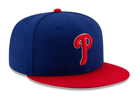 PHILADELPHIA PHILLIES ALTERNATE COLLECTION 59FIFTY FITTED-ON-FIELD COLLECTION-BLUE/RED