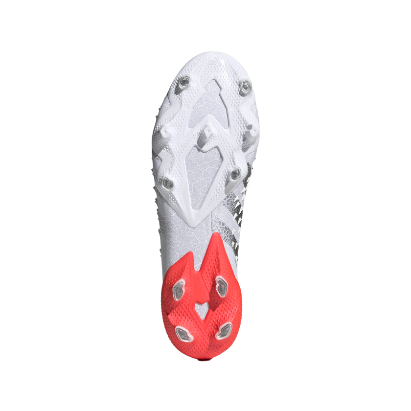 Adidas PREDATOR FREAK .1 FG-Cloud White / Iron Metallic / Solar Red