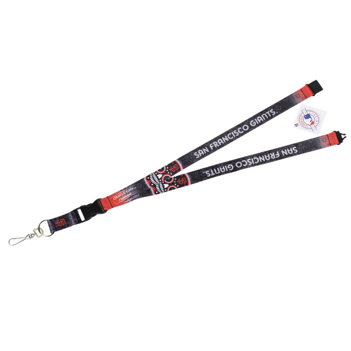 SAN FRANCISCO GIANTS LANYARD SUGAR SKULL