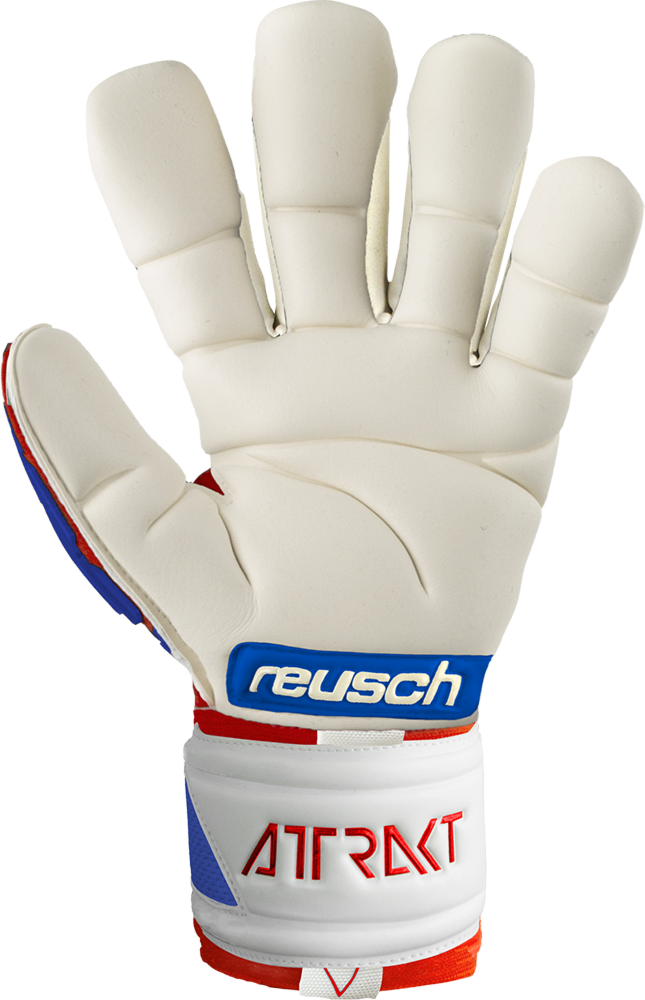 Reusch Attrakt Freegel Gold Finger Support-Stunning Red/White/Blue
