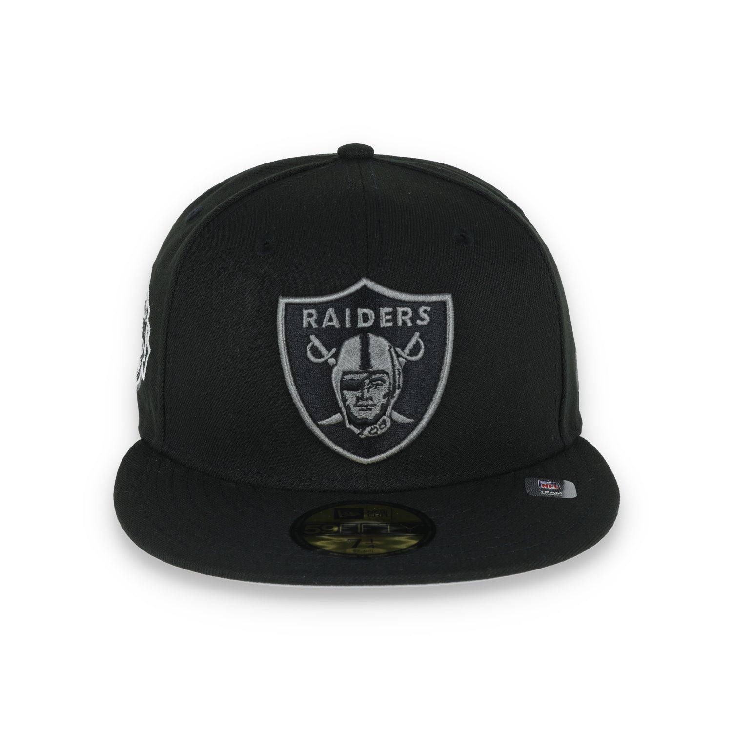 Las Vegas Raiders Shield 2000 Hawaii Pro Bowl Side Patch New Era 59Fifty Fitted-Black/Grey