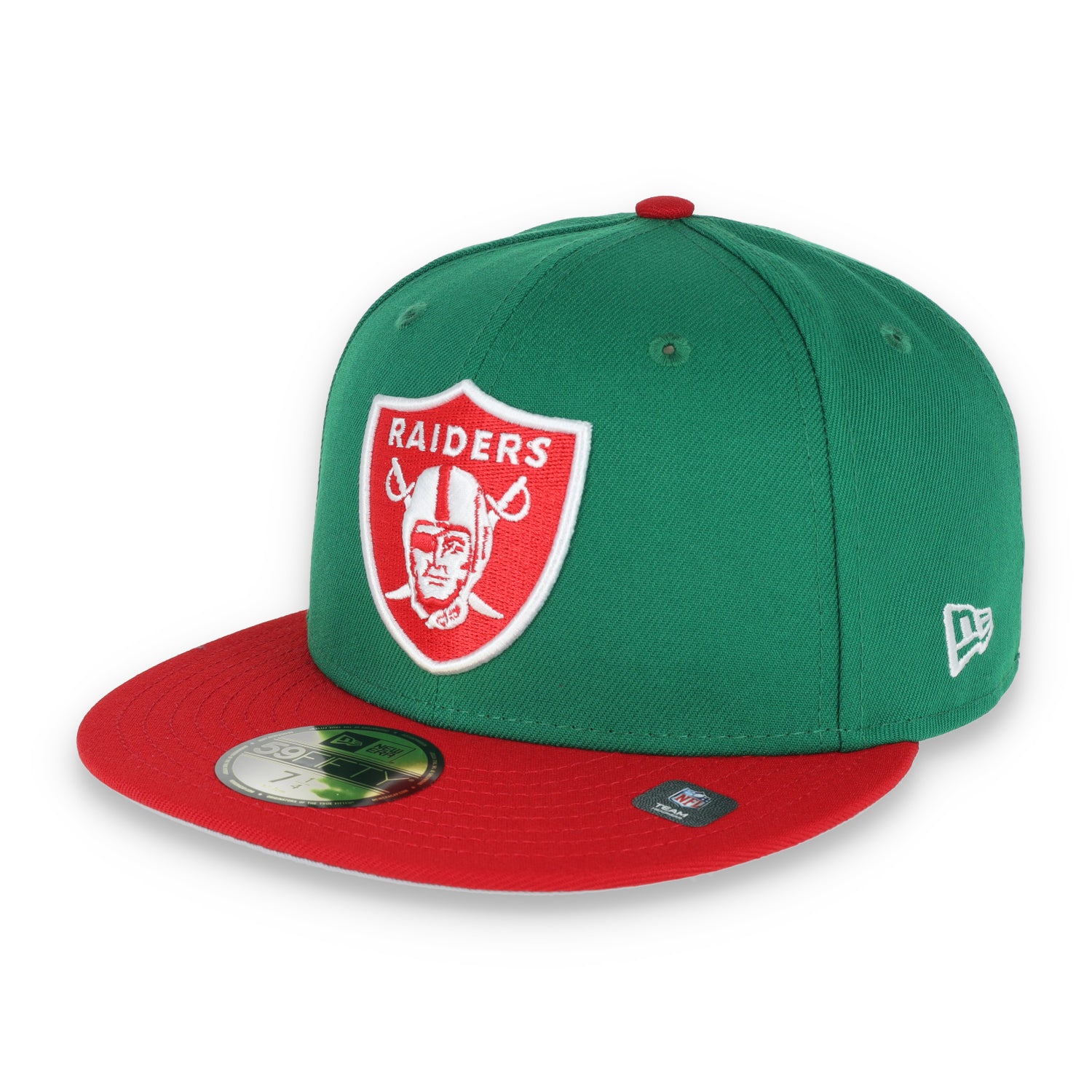 New Era Las Vegas Raiders Shield 59Fifty Fitted-Kelly/Red