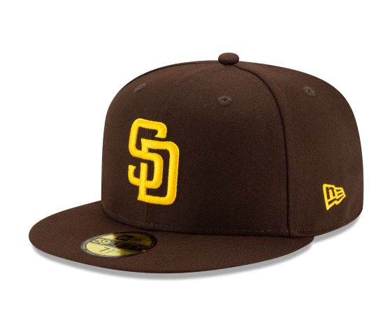 SAN DIEGO PADRES HOME COLLECTION 59FIFTY FITTED-ON-FIELD COLLECTION-BROWN