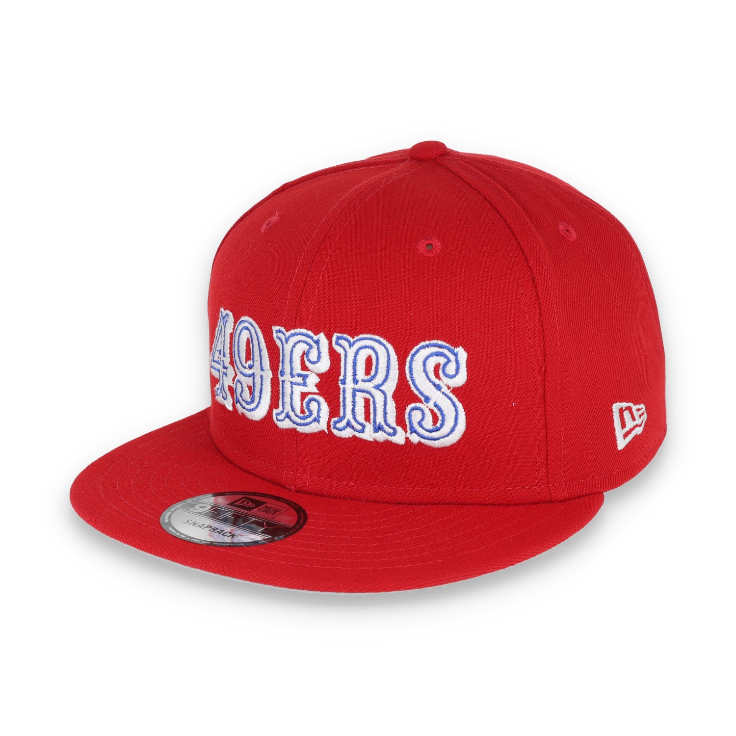 SAN FRANCISCO 49ERS 40TH ANNIVERSARY SIDE PATCH NEW ERA 9FIFTY SNAPBACK-RED