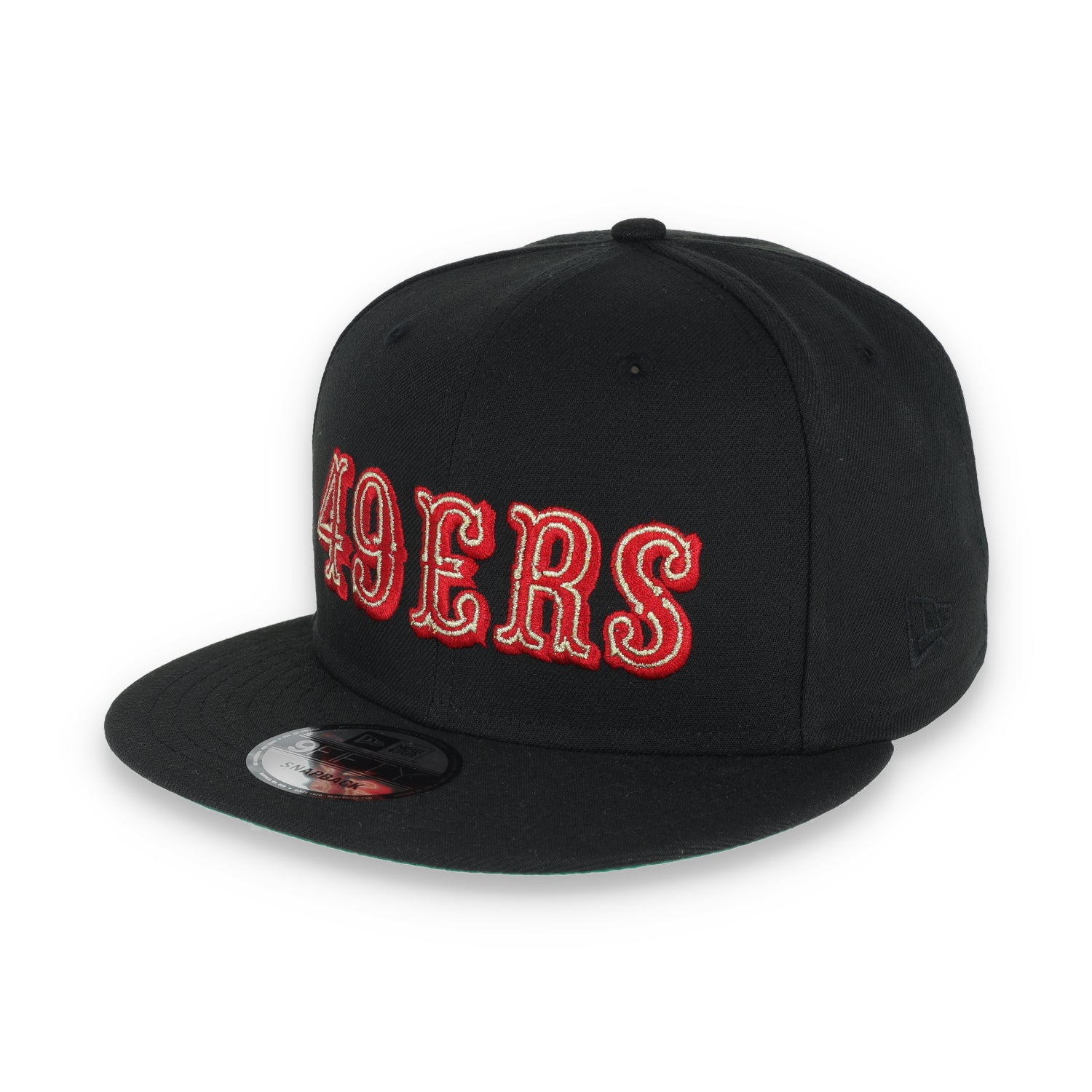 SAN FRANCISCO 49ERS 40TH ANNIVERSARY SIDE PATCH NEW ERA 9FIFTY SNAPBACK-BLACK