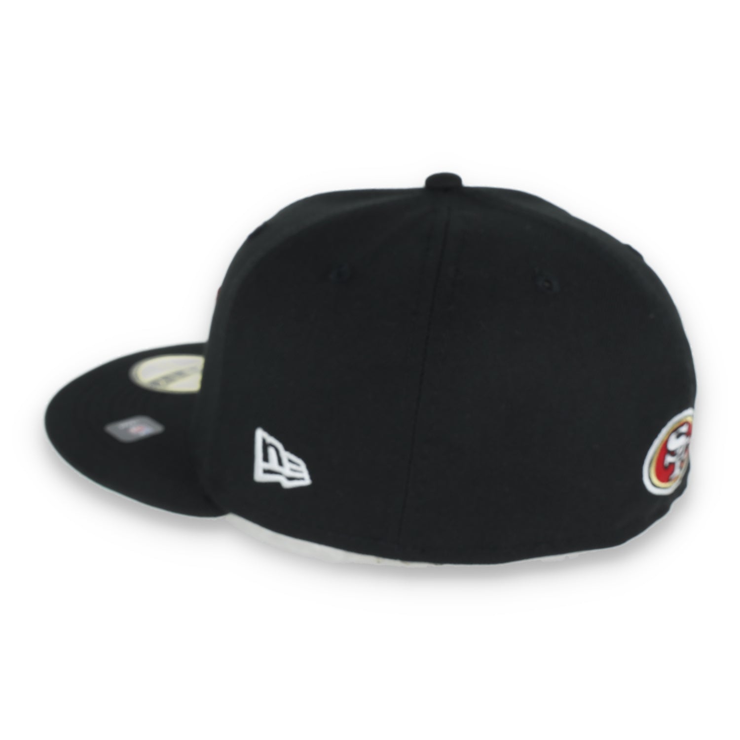 NEW ERA SAN FRANCISCO 49ERS ELEMENT 40TH ANNIVERSARY SIDE PATCH 59FIFTY FITTED HAT-BLACK