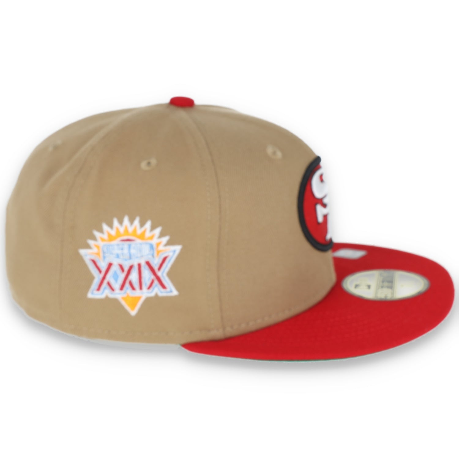 NEW ERA SAN FRANCISCO 49ERS SUPERBOWL XXIX SIDE PATCH 59FIFTY FITTED HAT-KHAKI