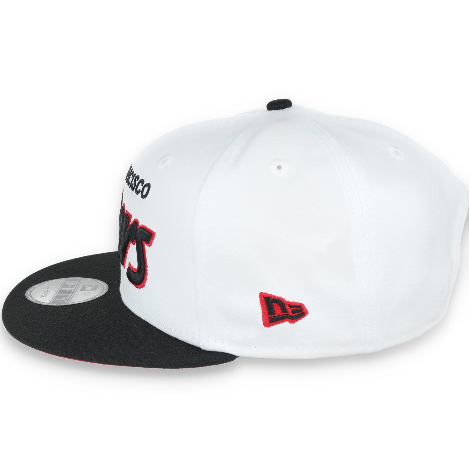 SAN FRANCISCO 49ERS NEW ERA 9FIFTY SNAPBACK-WHT/BLK/SCAR