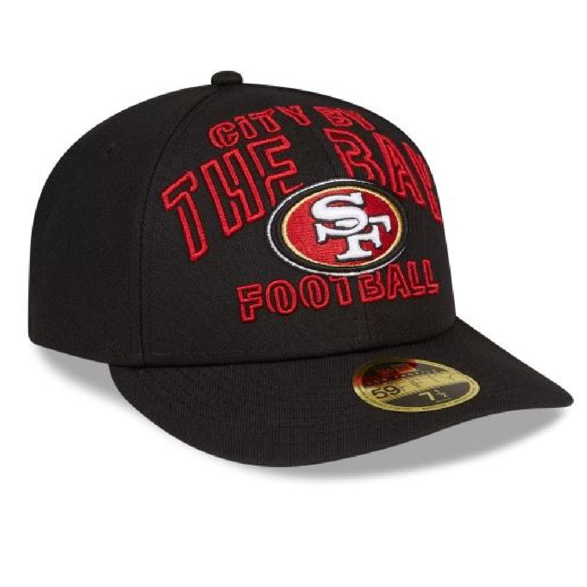 SAN FRANCISCO 49ERS NFL DRAFT ALTERNATE LOW PROFILE 59FIFTY FITTED-BLACK/RED