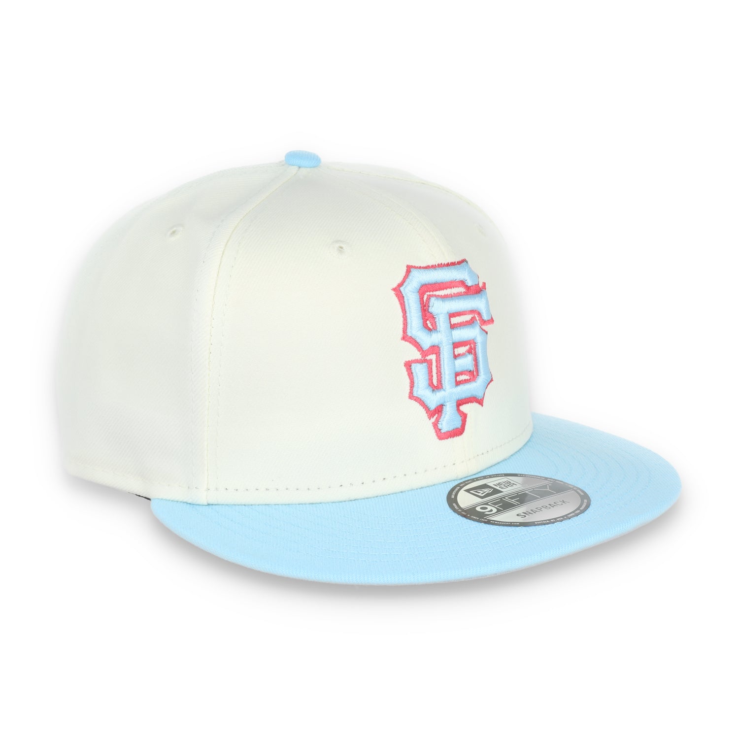 New Era San Francisco Giants 2-Tone Color Pack 9FIFTY Snapback Hat-Chrome/Baby Blue