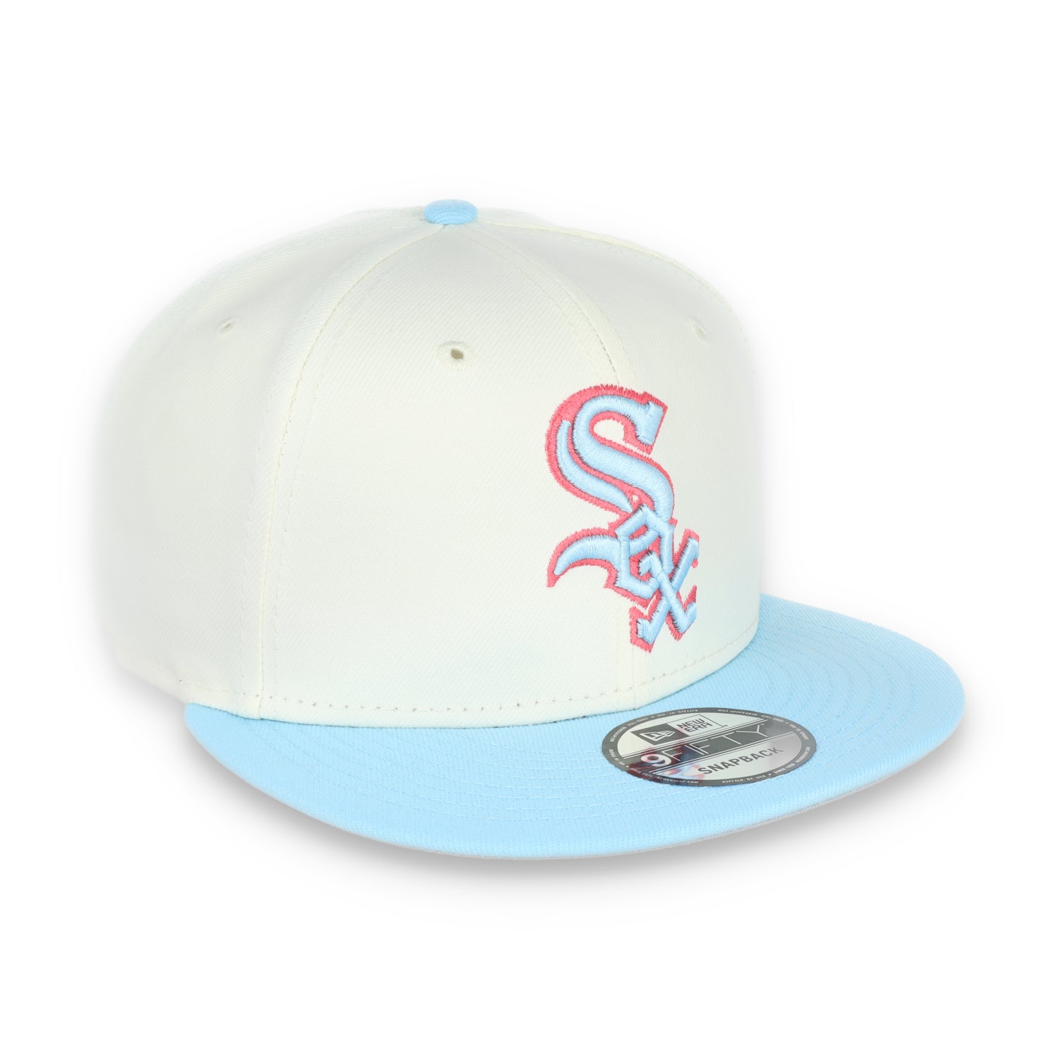 New Era Chicago White Sox 2-Tone Color Pack 9FIFTY Snapback Hat-Chrome/Baby Blue