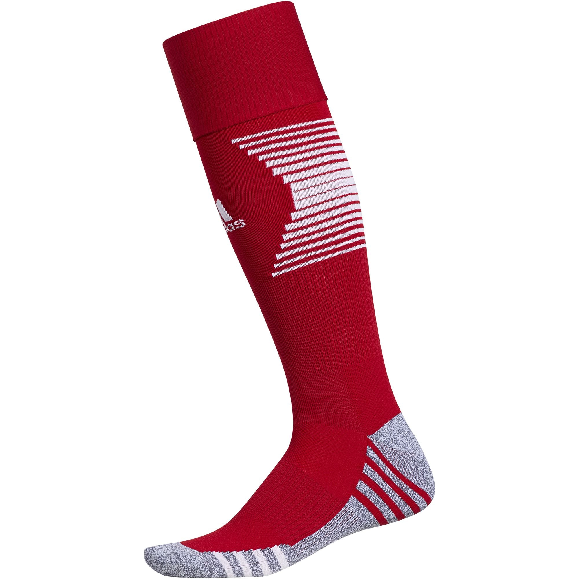 Adidas Team Speed 3 Soccer OTC Socks-Red/White