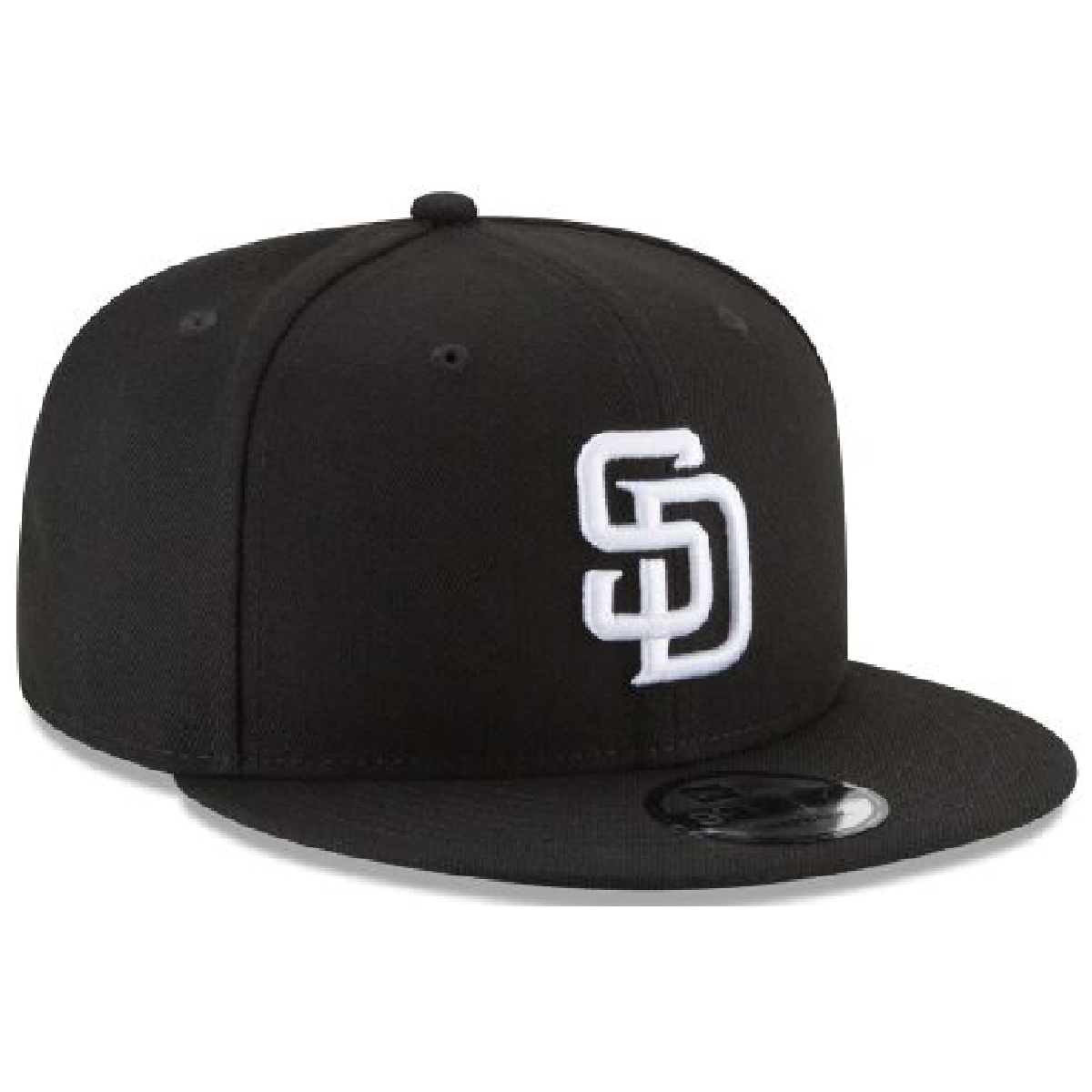 San Diego Padres NEW ERA BASIC COLLECTION SNAPBACK 9FIFTY-BLACK AND WHITE