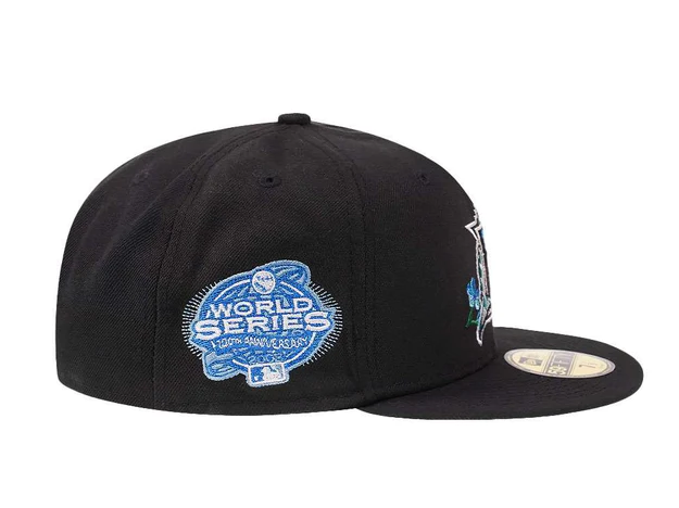 New Era Miami Marlins Side Patch Bloom World Series Patch 59FIFTY Fitted Hat