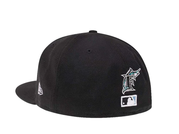 New Era Miami Marlins Side Patch Bloom World Series Patch 59FIFTY Fitted Hat