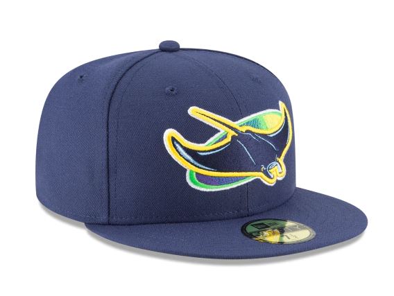 TAMPA BAY RAYS ALTERNATE COLLECTION 59FIFTY FITTED-ON-FIELD COLLECTION-BLUE