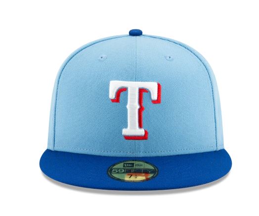 TEXAS RANGERS ALTERNATE 2 COLLECTION 59FIFTY FITTED-ON-FIELD COLLECTION-BLUE