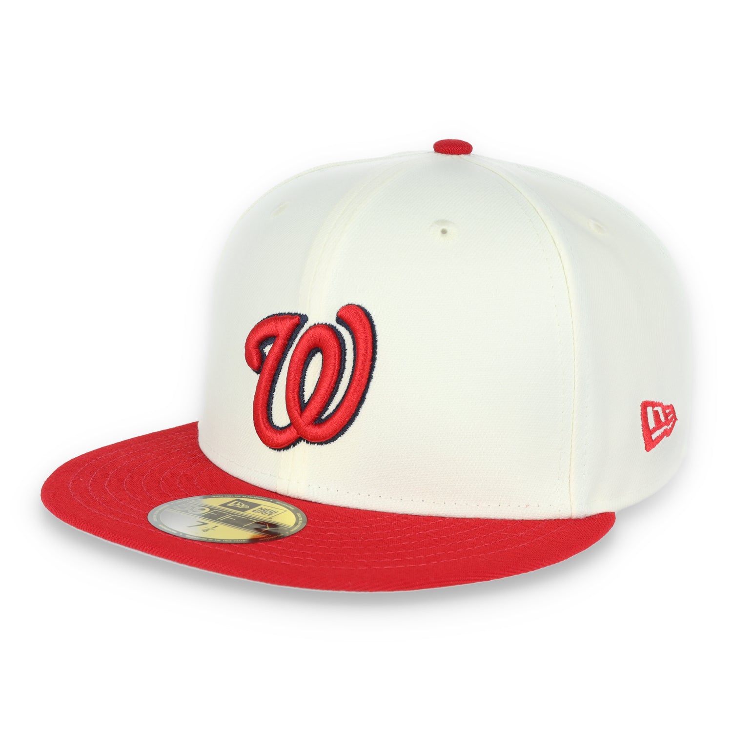 New Era Washington Nationals 2019 World Series Side Patch Throwback White 59FIFTY Fitted