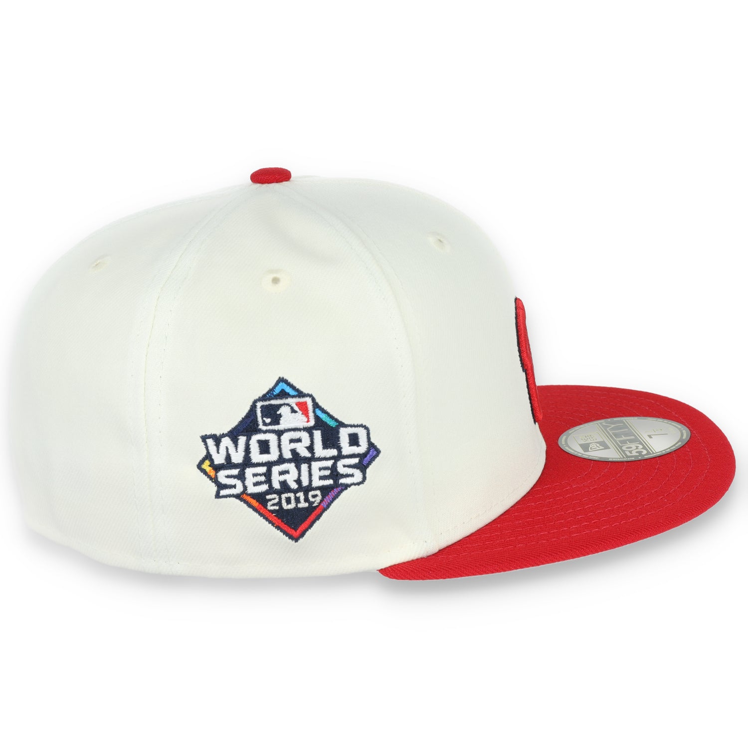 New Era Washington Nationals 2019 World Series Side Patch Throwback White 59FIFTY Fitted