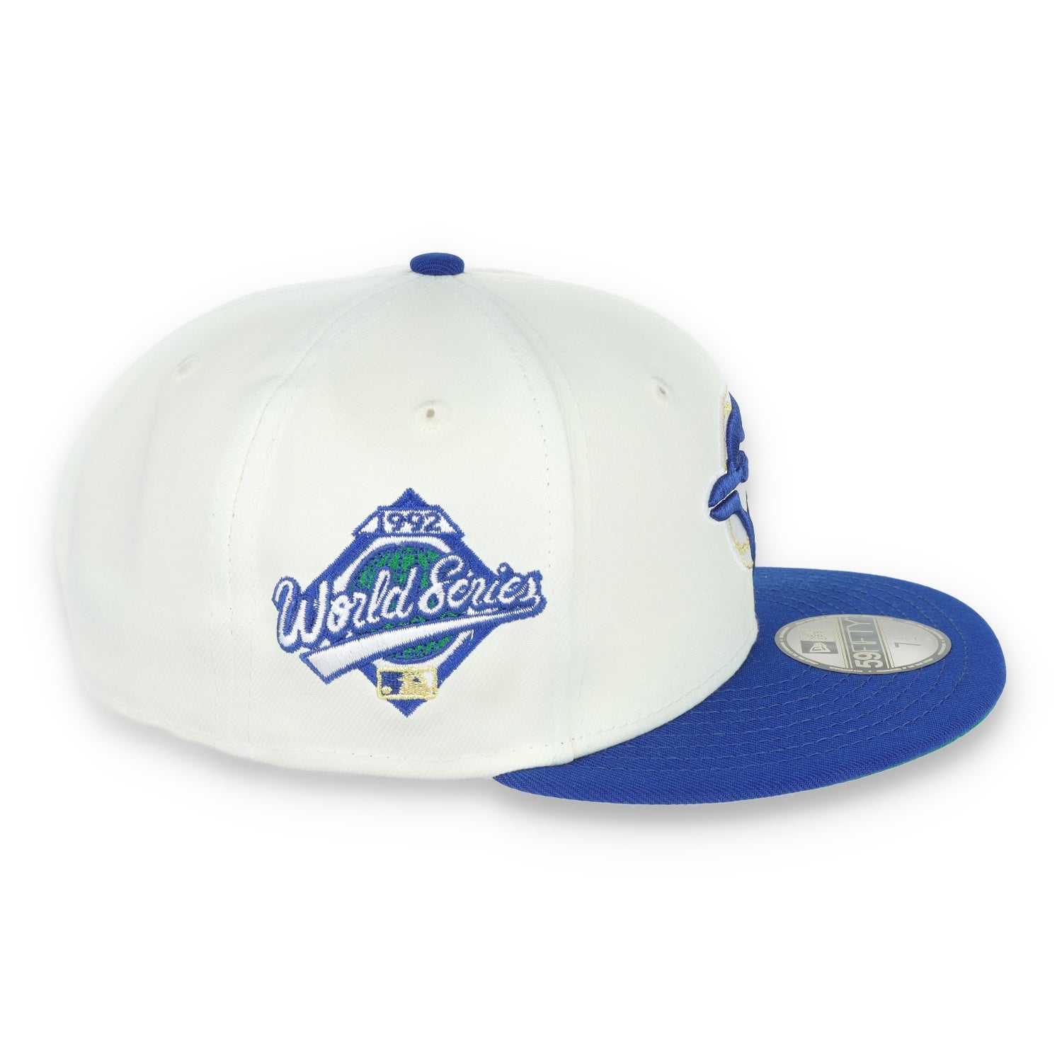 New Era Toronto Blue Jays 1992 World Series Patch 59FIFTY Fitted Ivory Hat