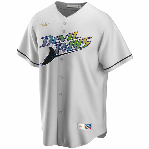 Nike Men's Tampa Bay Devil Rays Cooperstown Jersey- White