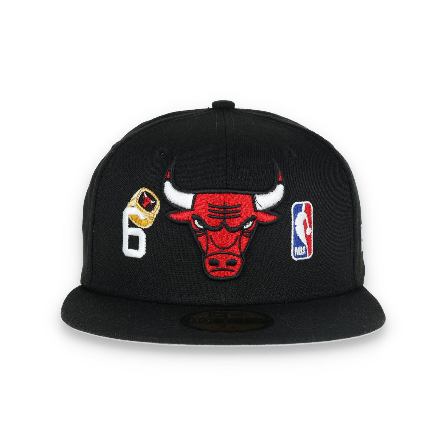 CHICAGO BULLS NEW ERA The rings series 59FIFTY FITTED HAT-blk/red