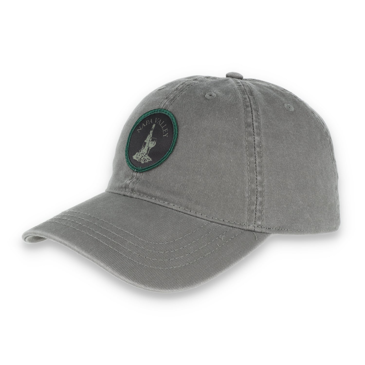 The Coliseum Napa Valley Patch Adjustable Relaxed Dad Hat-Sage