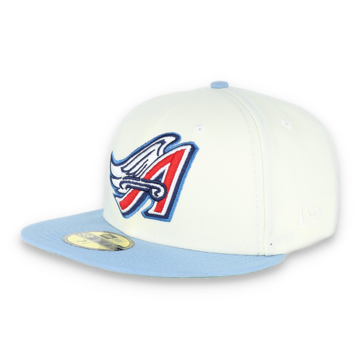 New Era California Angels Ivory Patch 59FIFTY Fitted Hat