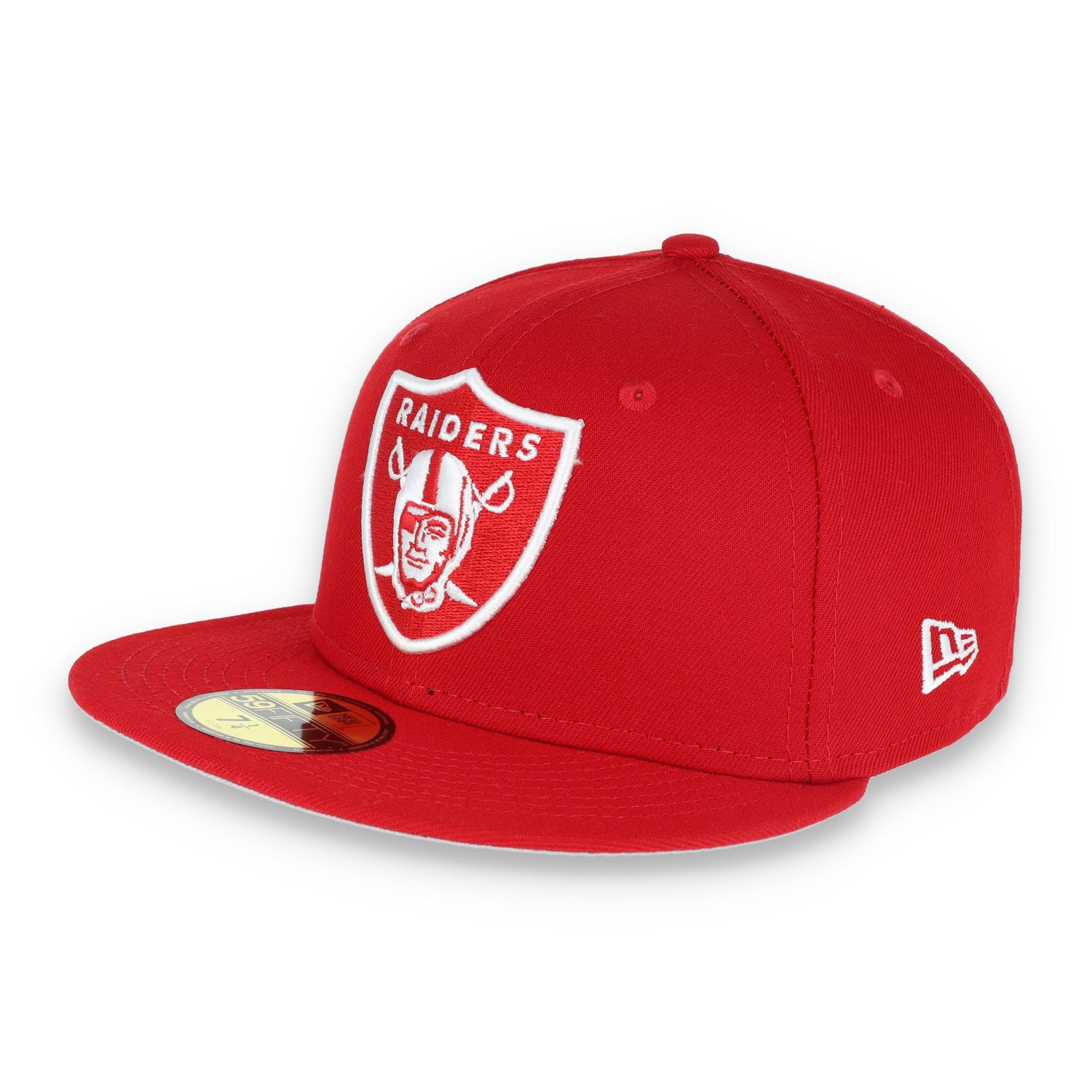 New Era Las Vegas Raiders Shield 59FIFTY Fitted Hat-Red