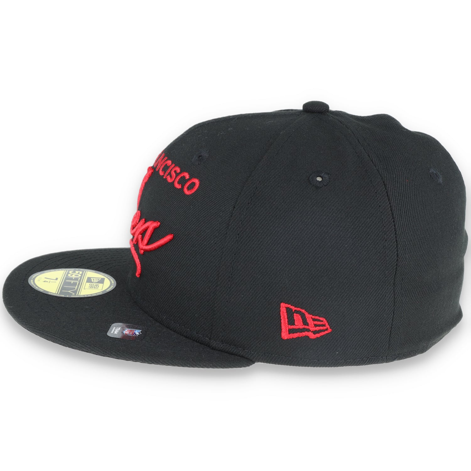 New Era SAN FRANCISCO 49ERS SCRIPTED 59FIFTY FITTED HAT-blk