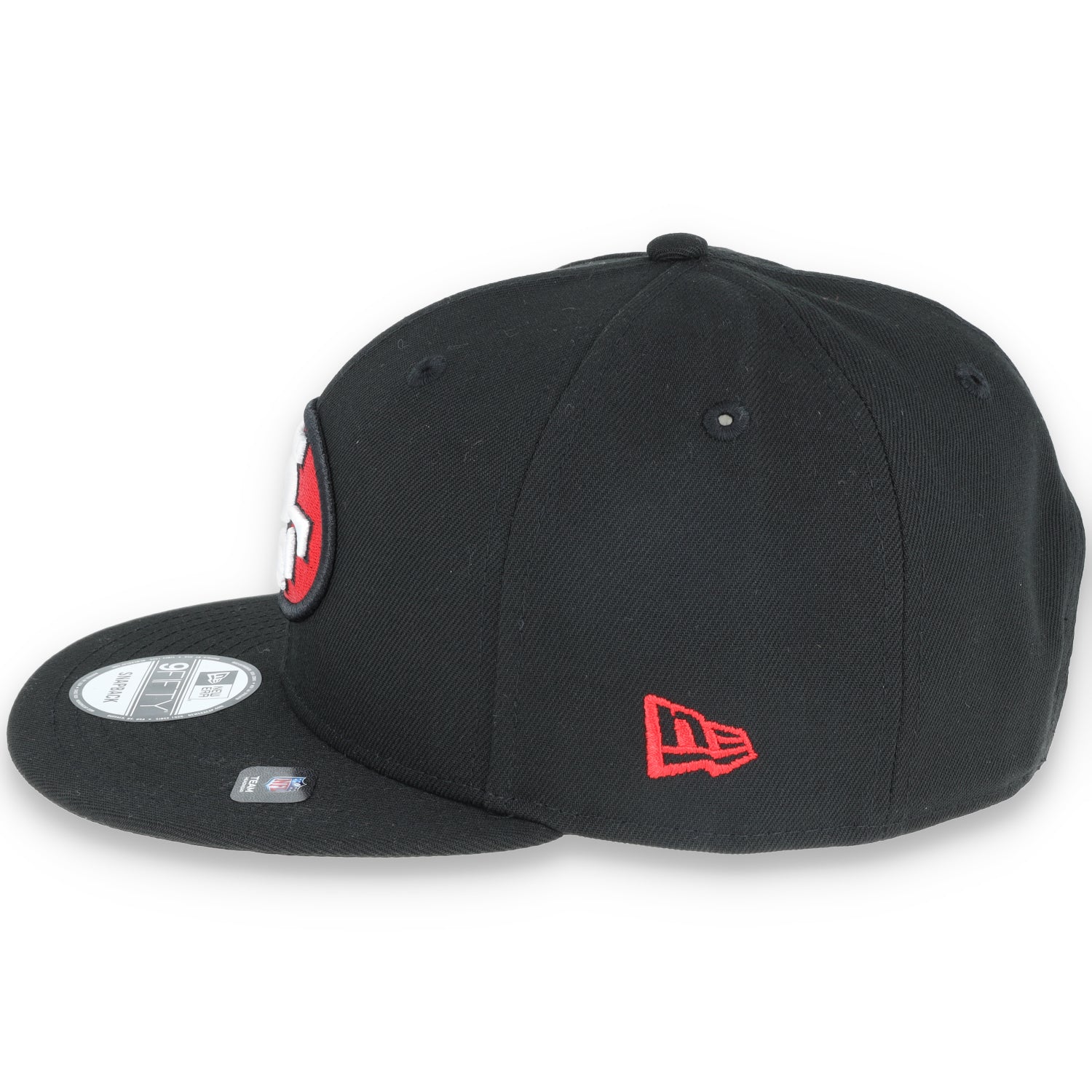 New Era Black San Francisco 49ers Super Bowl XXIX Side Patch 9FIFTY Hat-blk/red