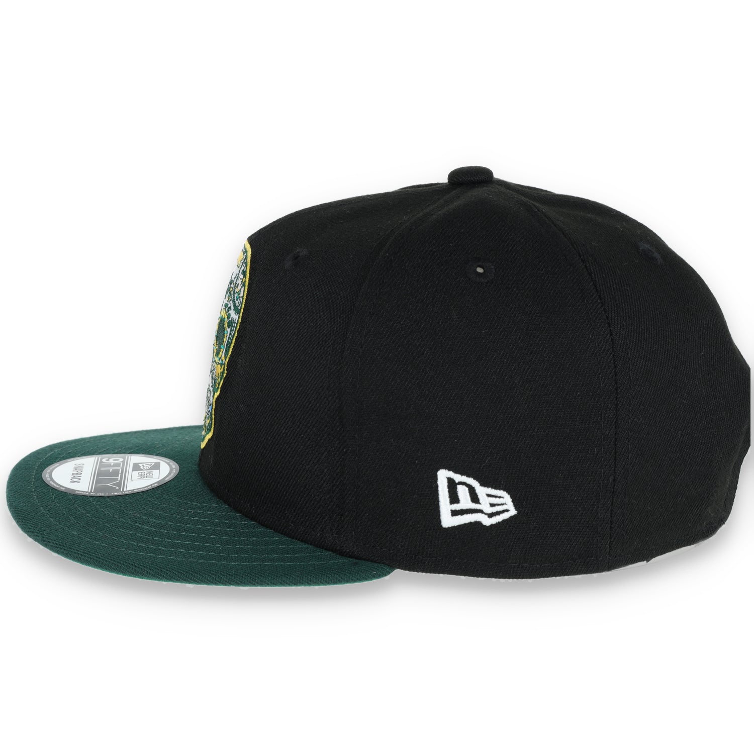 Oakland Athletics New Era 9FIFTY Adjustable Snapback Hat Sugar Skull-Green/Black