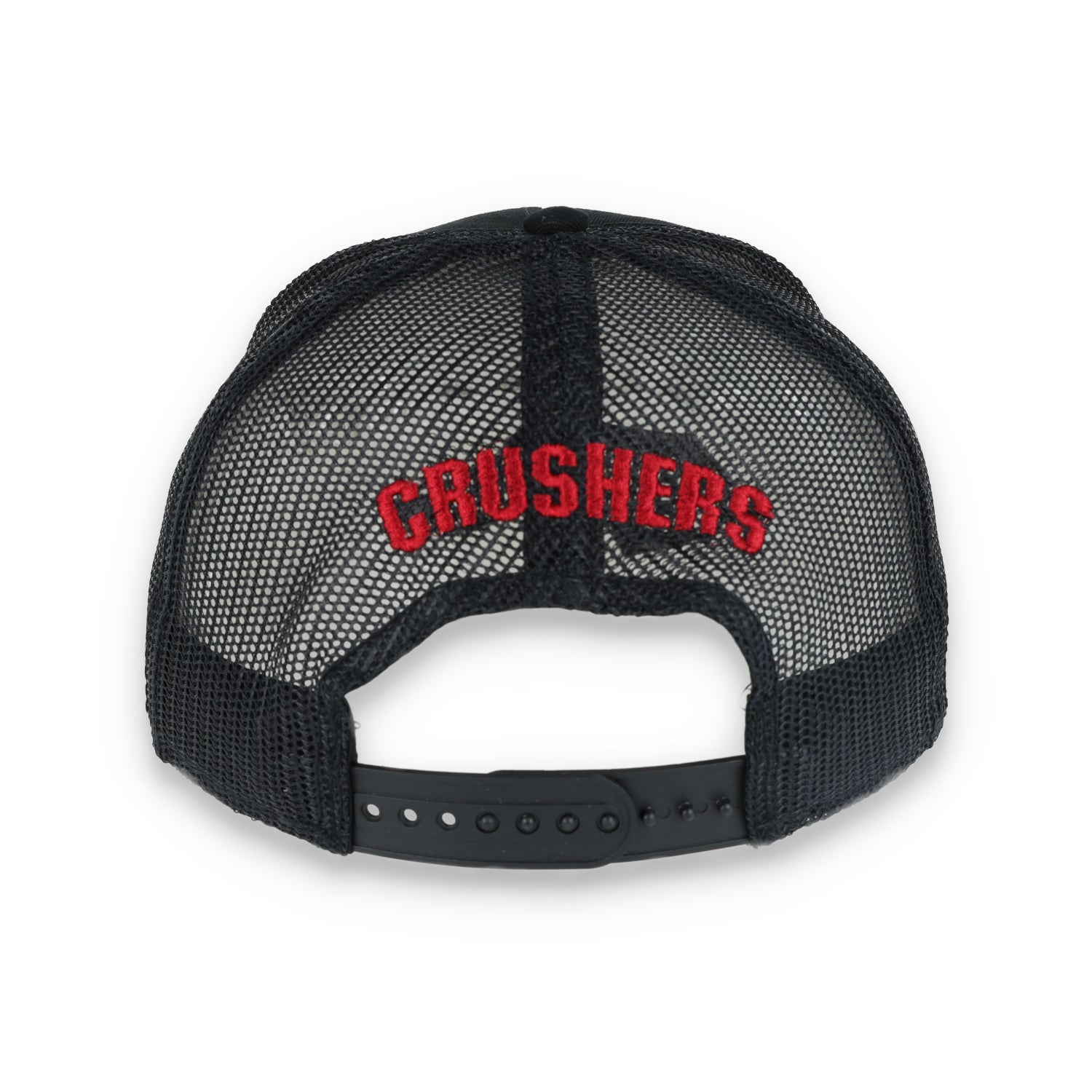 Vintage Crushers Modified Flat Bill with Mesh Back Cap-Black