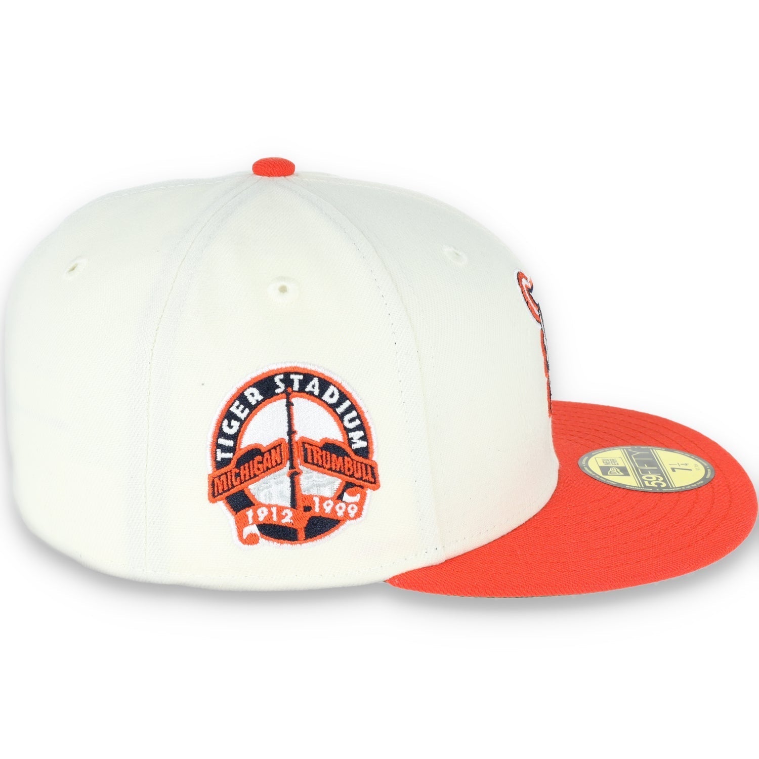 New Era Detroit Tigers Patch 59FIFTY Fitted Hat-Ivory