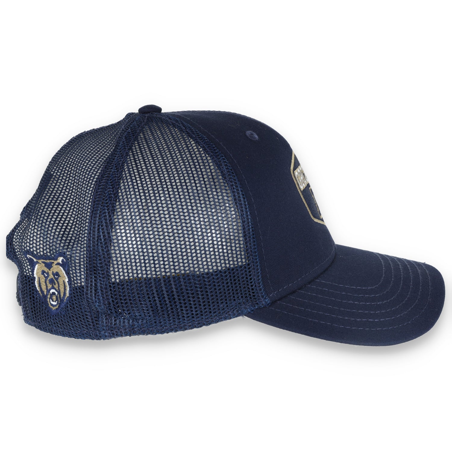 Napa High Grizzlies Flat Bill with Mesh Back Cap-Navy