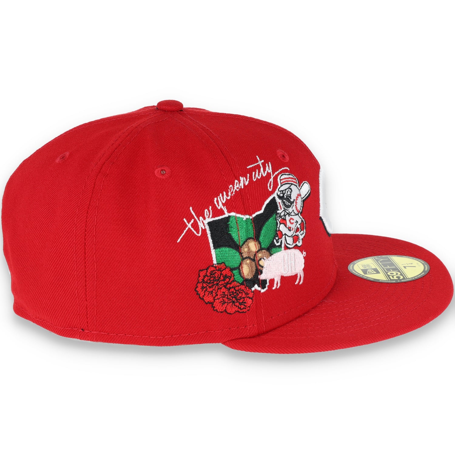 Cincinnati Reds New Era City Cluster 59FIFTY Fitted Hat –red