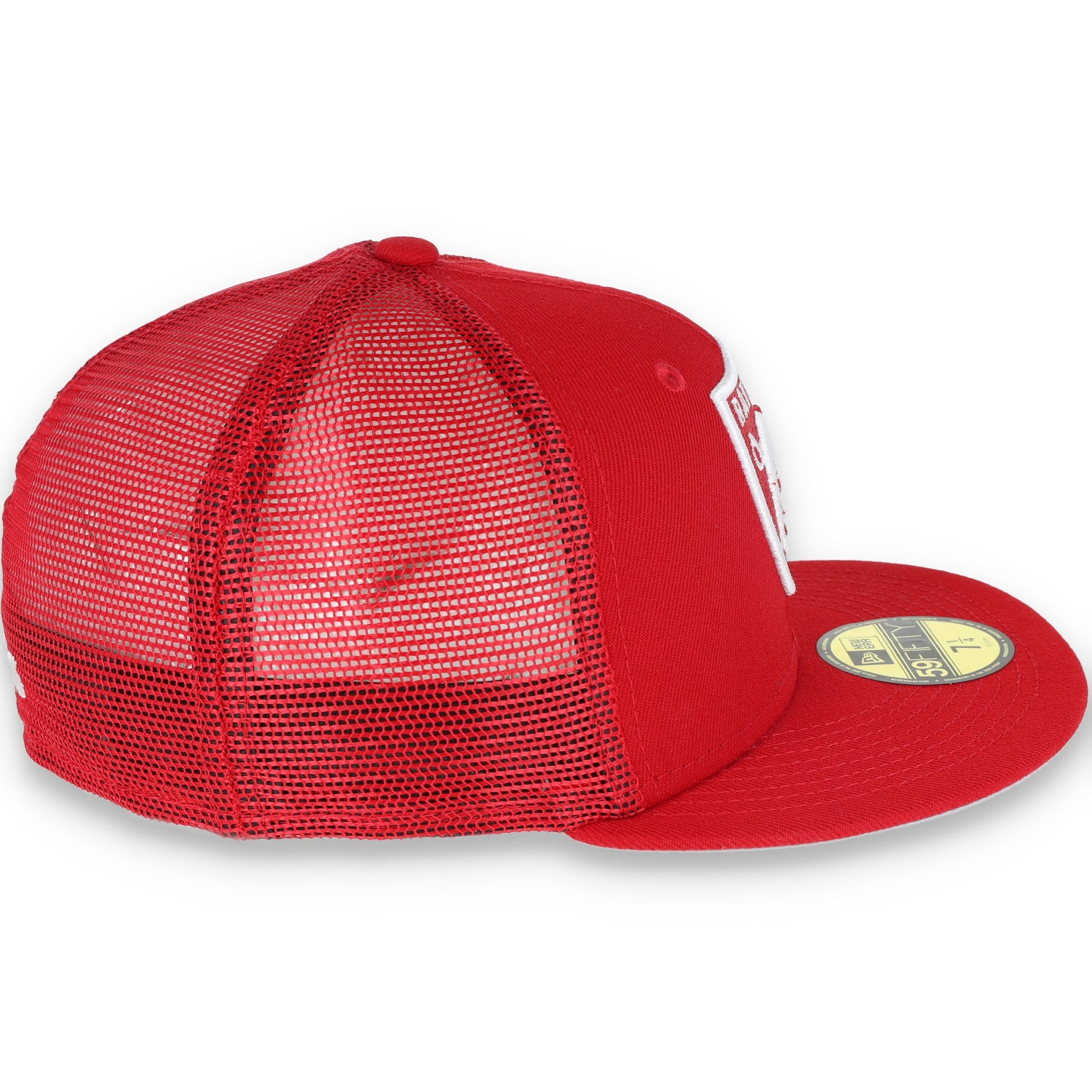 New Era Las Vegas Raiders Shield 59Fifty Fitted Hat-Red/Mesh