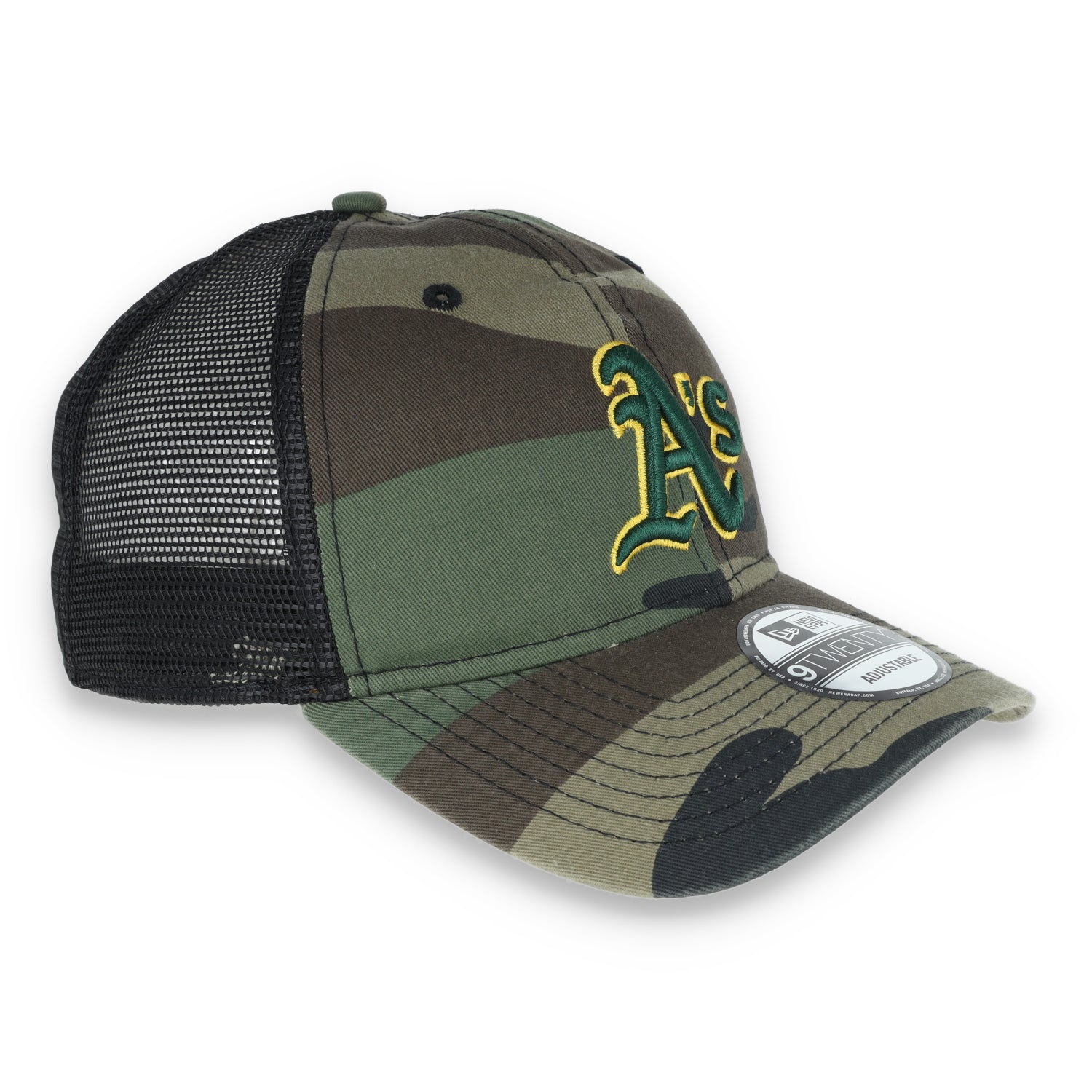 New Era Oakland A's Trucker 9TWENTY Adjustable Hat - Camo