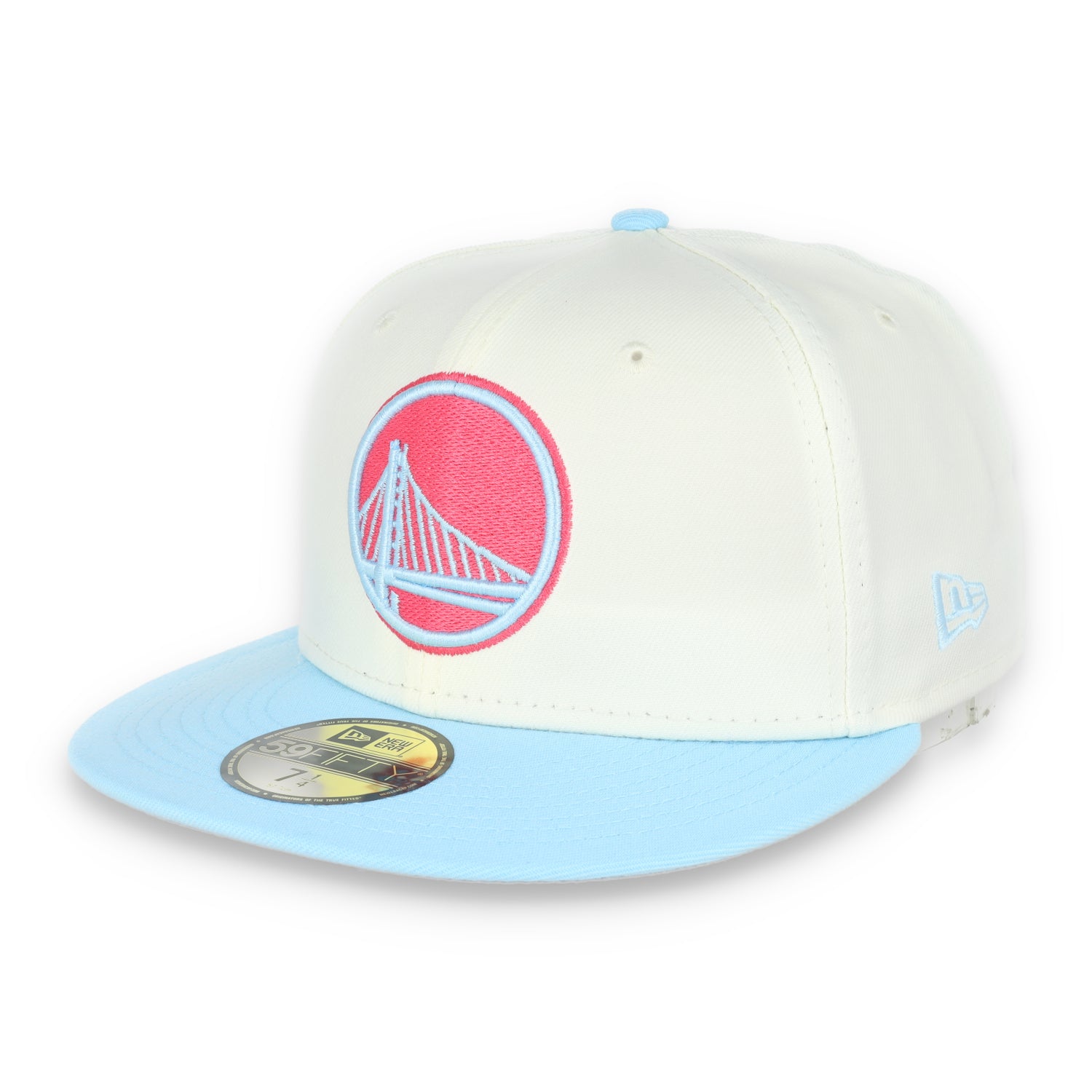 NEW ERA GOLDEN STATE WARRIORS COLOR PACK 2TONE 59FIFTY FITTED HAT-Chrome/Baby Blue