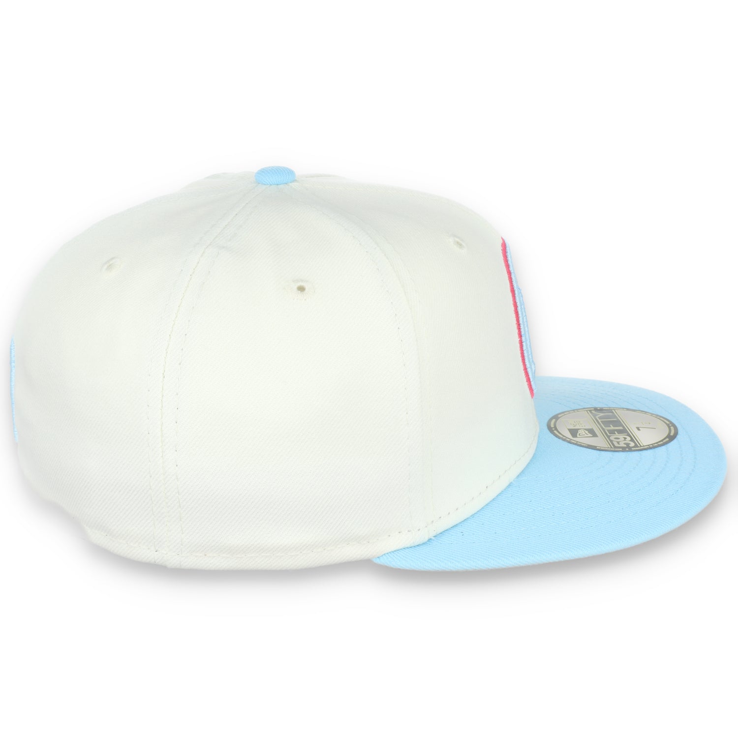 NEW ERA GOLDEN STATE WARRIORS COLOR PACK 2TONE 59FIFTY FITTED HAT-Chrome/Baby Blue