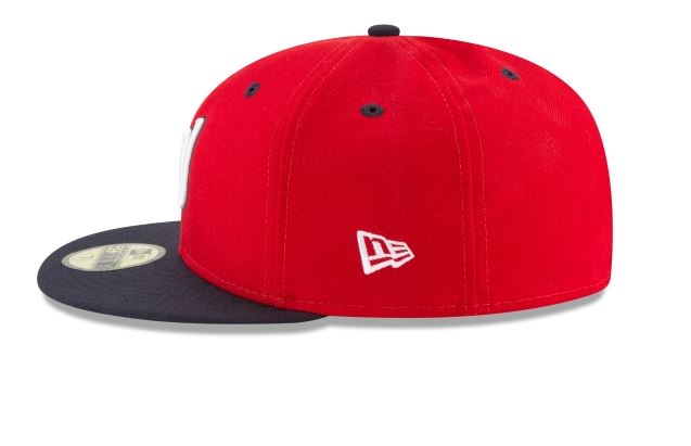 WASHINGTON NATIONALS ALTERNATE 5 COLLECTION 59FIFTY FITTED-ON-FIELD COLLECTION-RED