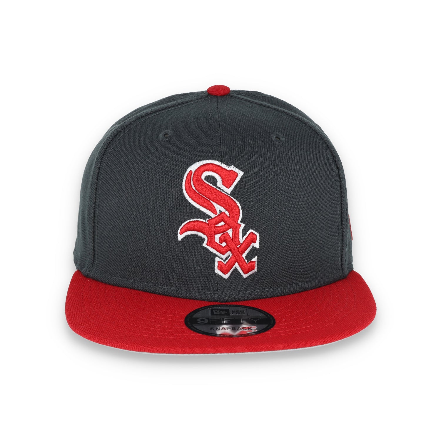 New Era Chicago White Sox 2-Tone Color Pack 9FIFTY Snapback Hat-Grey/Scarlet