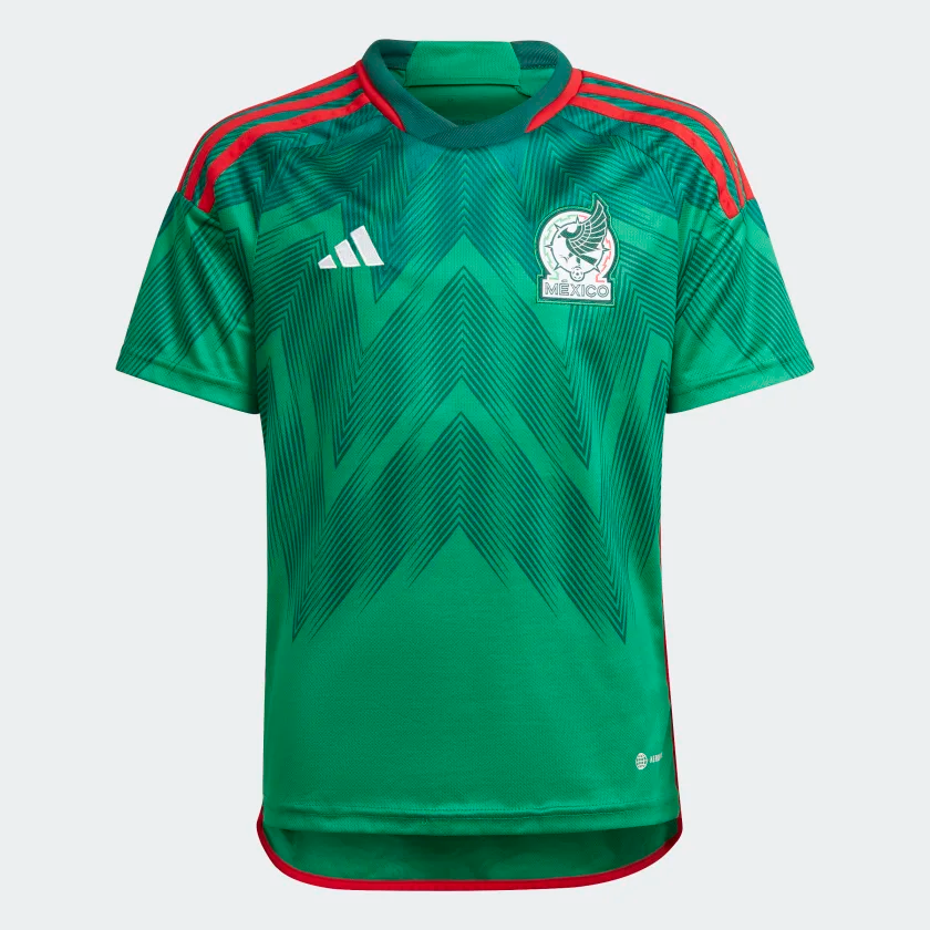 Adidas Youth Mexico Home Jersey 2022